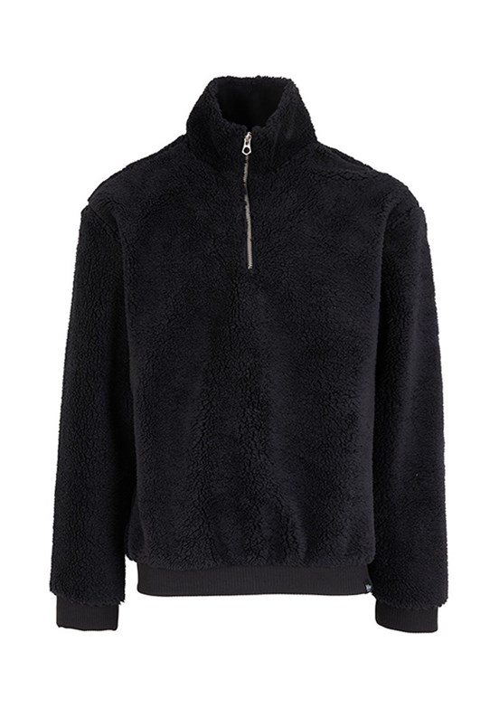 LEE COOPER Siyah Erkek Polar Sweatshirt