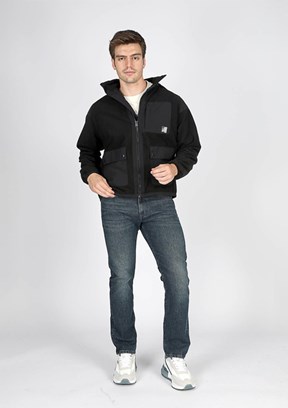 LEE COOPER Ewan Siyah Erkek Polar Mont