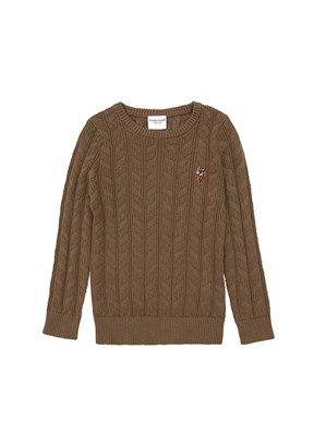 US POLO ASSN Erkek Çocuk Yeşil Slim Kazak