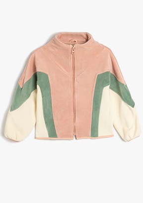 KOTON Pembe Kız Çocuk Polar Sweatshirt
