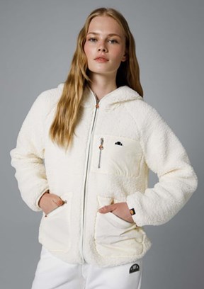 ELLESSE Bej Fermuarlı Kapüşonlu Kadın Ceket