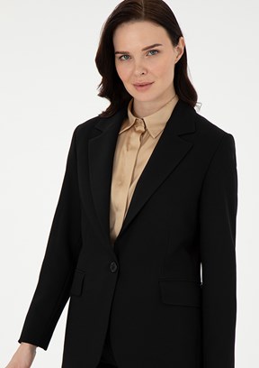 PİERRE CARDİN Kadın Siyah Slim Ceket