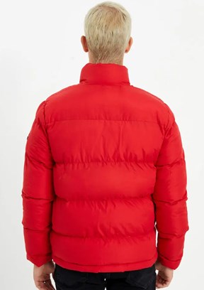 THE CROW Kırmızı Unisex Kapüşonlu Mont