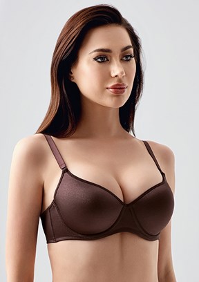 NEW BRA - 3479000000 Kadın Kahverengi Desteksiz Big Size Sütyen