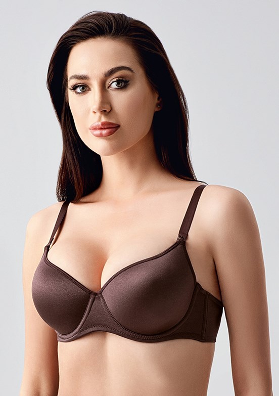 NEW BRA - 3479000000 Kadın Kahverengi Desteksiz Big Size Sütyen
