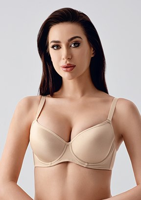 NEW BRA - 3479000000 Kadın Ten Desteksiz Big Size Sütyen