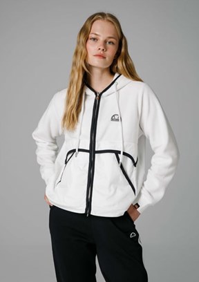 ELLESSE Beyaz Kadın Kapüşonlu Ceket