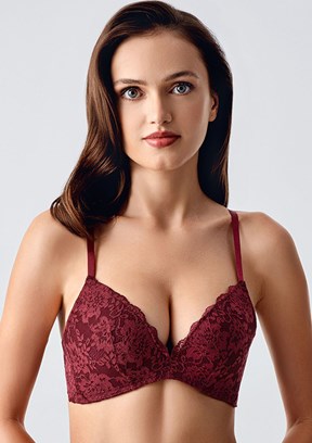 NEW BRA Bordo Kadın Destekli Sütyen