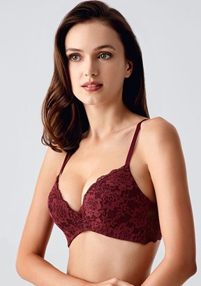 NEW BRA Bordo Kadın Destekli Sütyen