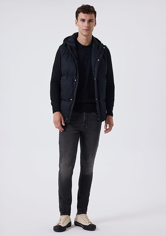 Lee Cooper Siyah Erkek Kapüşon Regular Fit Yelek