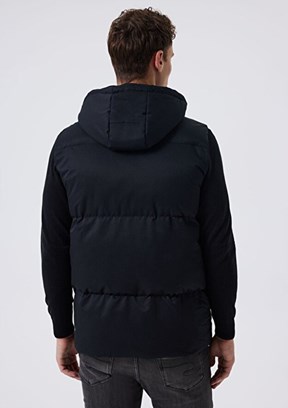 Lee Cooper Siyah Erkek Kapüşon Regular Fit Yelek