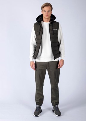 Lee Cooper Haki Erkek Kapüşon Regular Fit Yelek