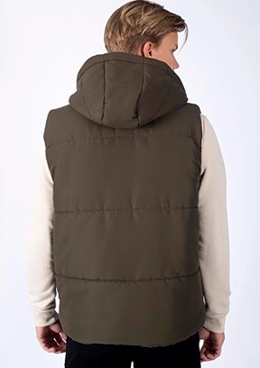 Lee Cooper Haki Erkek Kapüşon Regular Fit Yelek