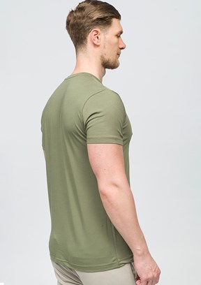 JOHNNY JOE Lucas Yeşil Erkek Bisiklet Yaka T-shirt