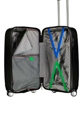 BENETTON Siyah Unisex Orta Valiz