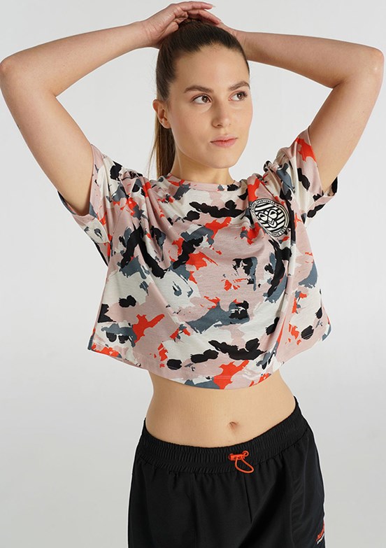 HUMMEL SARI Kadın Kısa Kol T-Shirt