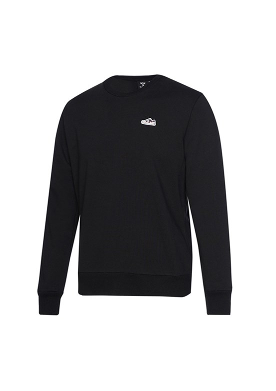 HUMMEL Siyah Erkek Baskılı Sweatshirt