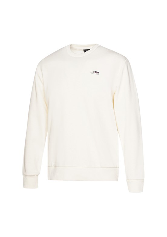 HUMMEL Beyaz Erkek Baskılı Sweatshirt