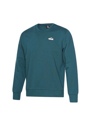 HUMMEL Mavi Erkek Baskılı Sweatshirt