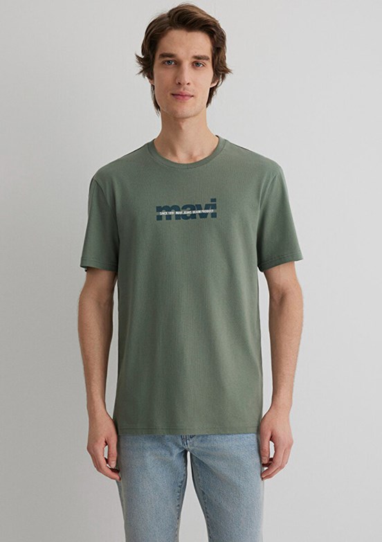 MAVİ Yeşil Erkek Baskılı T-Shirt