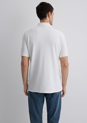 MAVİ Beyaz Erkek Polo Yaka T-Shirt