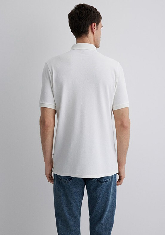 MAVİ Beyaz Erkek Polo Yaka T-Shirt