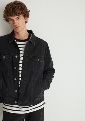 MAVİ RAY - M0110273-85218 Erkek Siyah Denim Ceket