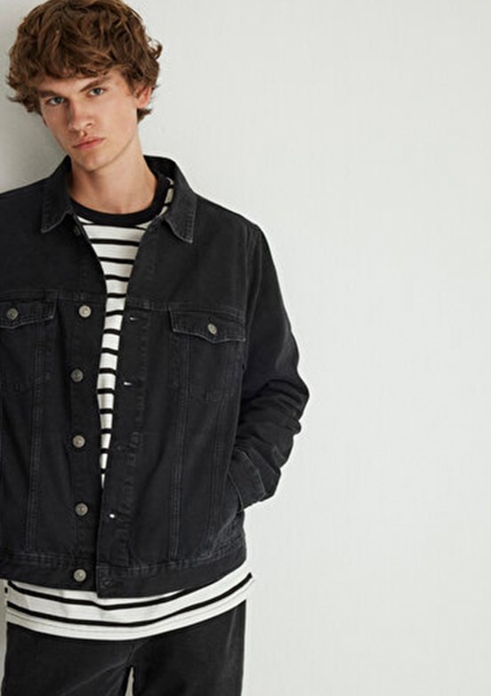 MAVİ RAY - M0110273-85218 Erkek Siyah Denim Ceket