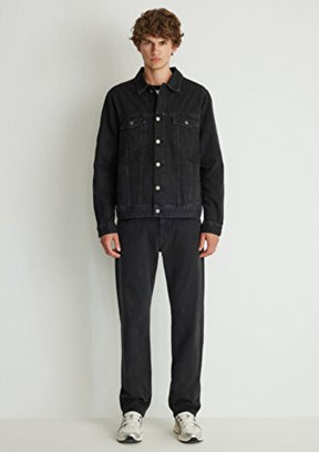 MAVİ RAY - M0110273-85218 Erkek Siyah Denim Ceket