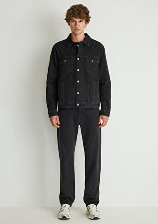 MAVİ RAY - M0110273-85218 Erkek Siyah Denim Ceket