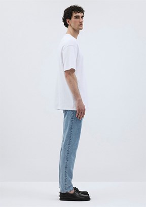 MAVİ Dikiş Detaylı Beyaz Erkek Premium Basic T-shirt