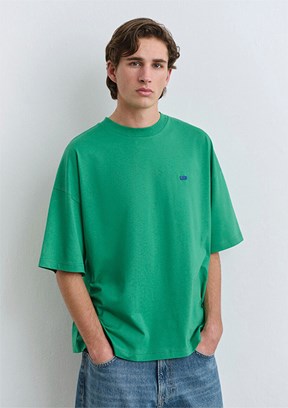 MAVİ Yeşil Erkek Bisiklet Yaka T-Shirt