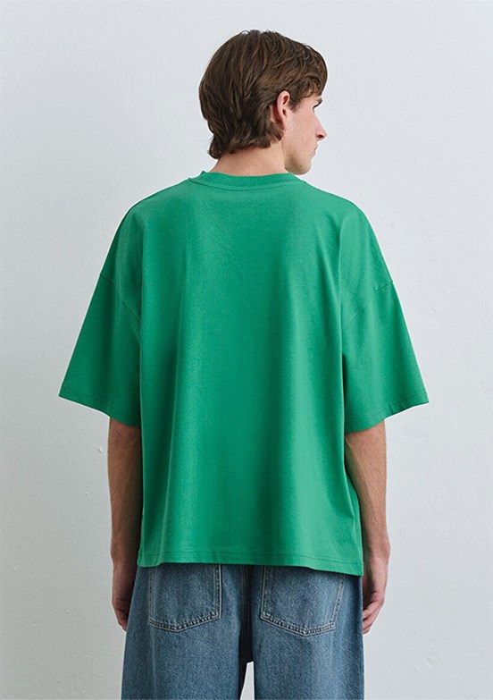 MAVİ Yeşil Erkek Bisiklet Yaka T-Shirt