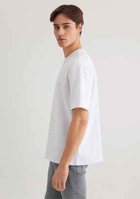 MAVİ Beyaz Erkek Kısa Kol T-Shirt