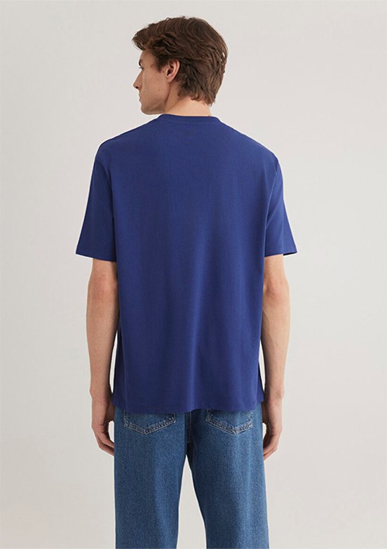 MAVİ Çok Renkli Erkek Bisiklet Yaka T-Shirt