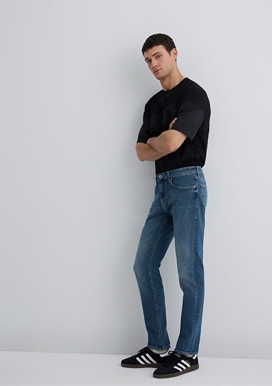 MAVİ Jake Erkek Mavi Pro Indigo Puslu Comfort Jean Pantolon