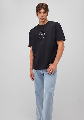 MAVİ Siyah Erkek Baskılı T-Shirt