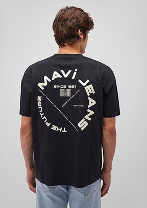 MAVİ Siyah Erkek Baskılı T-Shirt