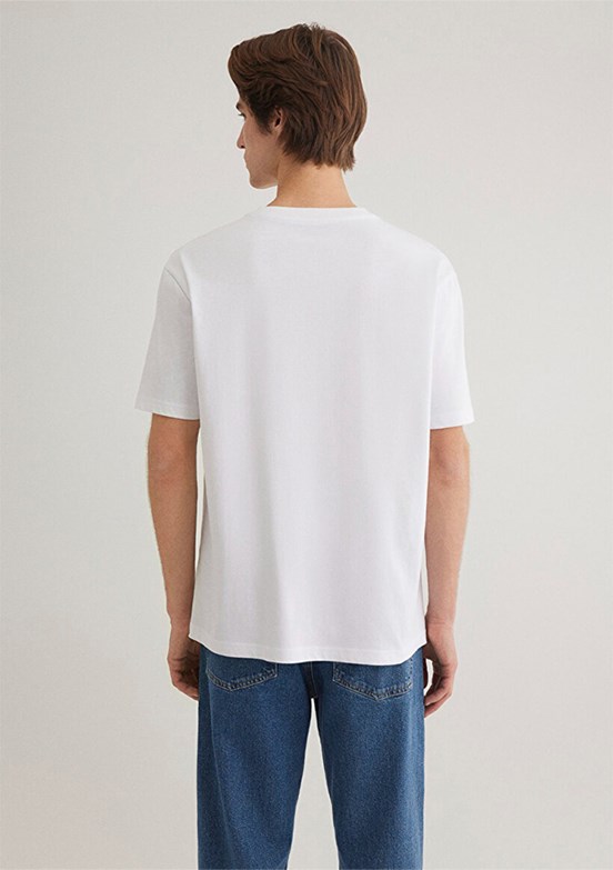 MAVİ Beyaz Erkek Baskılı T-Shirt