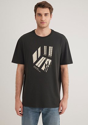 MAVİ Siyah Erkek Baskılı T-Shirt