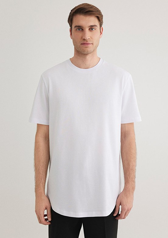 MAVİ Beyaz Erkek Basic T-Shirt
