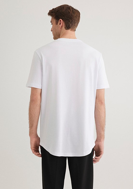 MAVİ Beyaz Erkek Basic T-Shirt