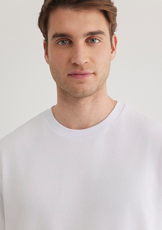 MAVİ Beyaz Erkek Basic T-Shirt
