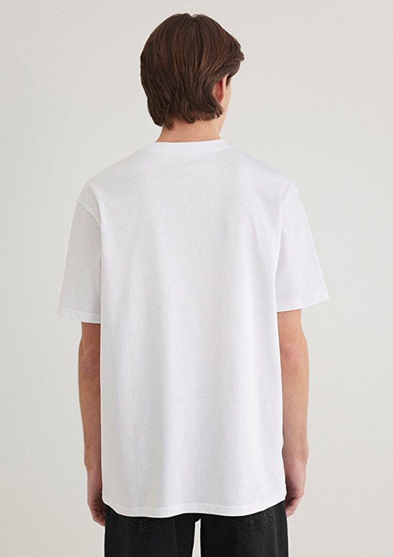 MAVİ Beyaz Erkek Baskılı T-Shirt