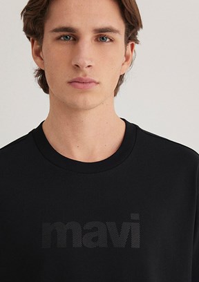 MAVİ Siyah Erkek Baskılı T-Shirt