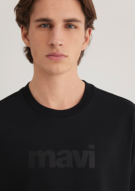 MAVİ Siyah Erkek Baskılı T-Shirt