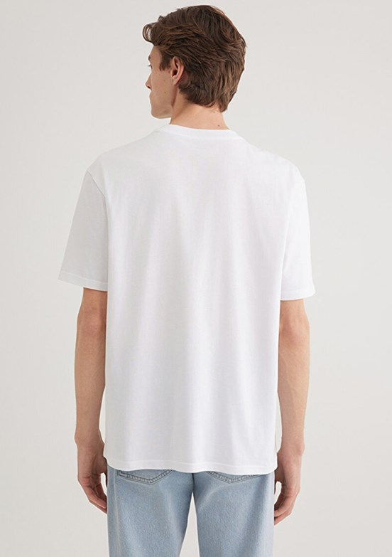 MAVİ Beyaz Erkek Baskılı T-Shirt