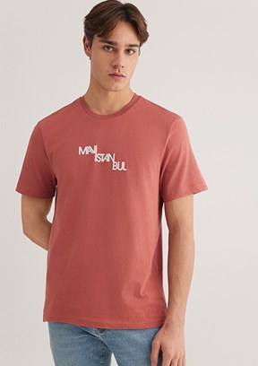MAVİ Turuncu Erkek Baskılı T-Shirt