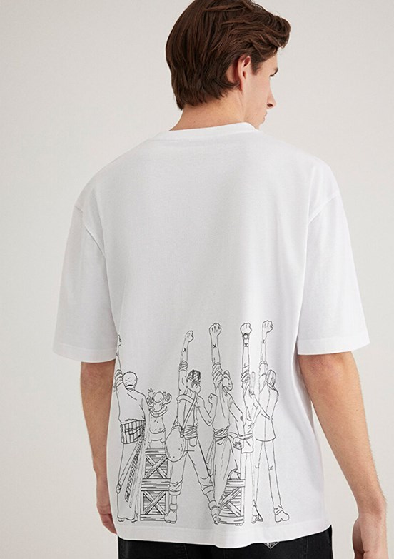 MAVİ Beyaz Erkek Baskılı T-Shirt