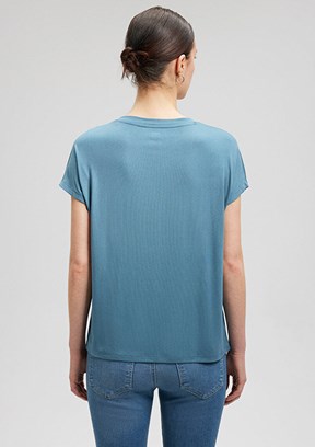 MAVİ  Kadın V Yaka T-Shirt